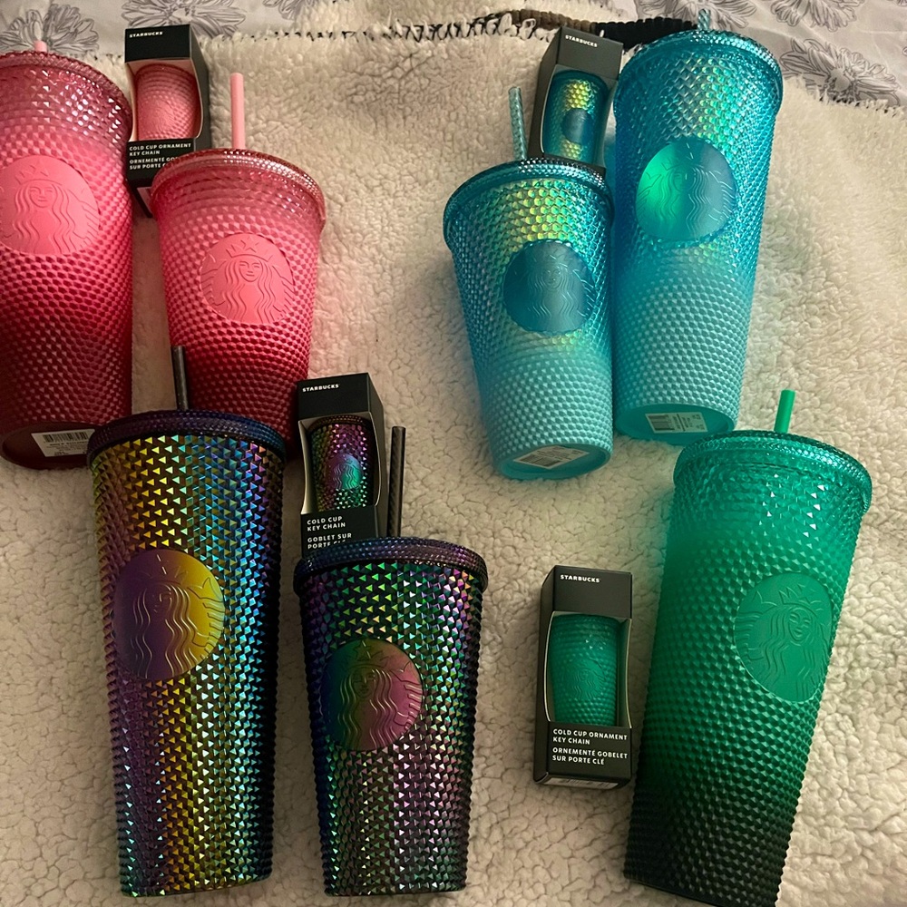 Starbucks  studded ombré tumblers